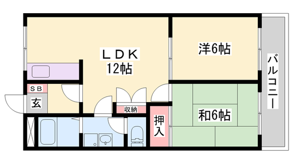 東二見駅 徒歩5分 2階の物件間取画像